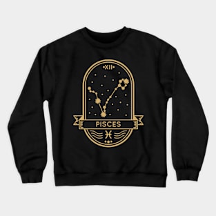 Pisces Gold Sigil Crewneck Sweatshirt